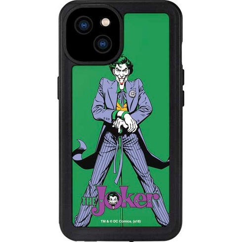 DC Comics The Joker Classic Art Pose iPhone 15 Plus Waterproof Case